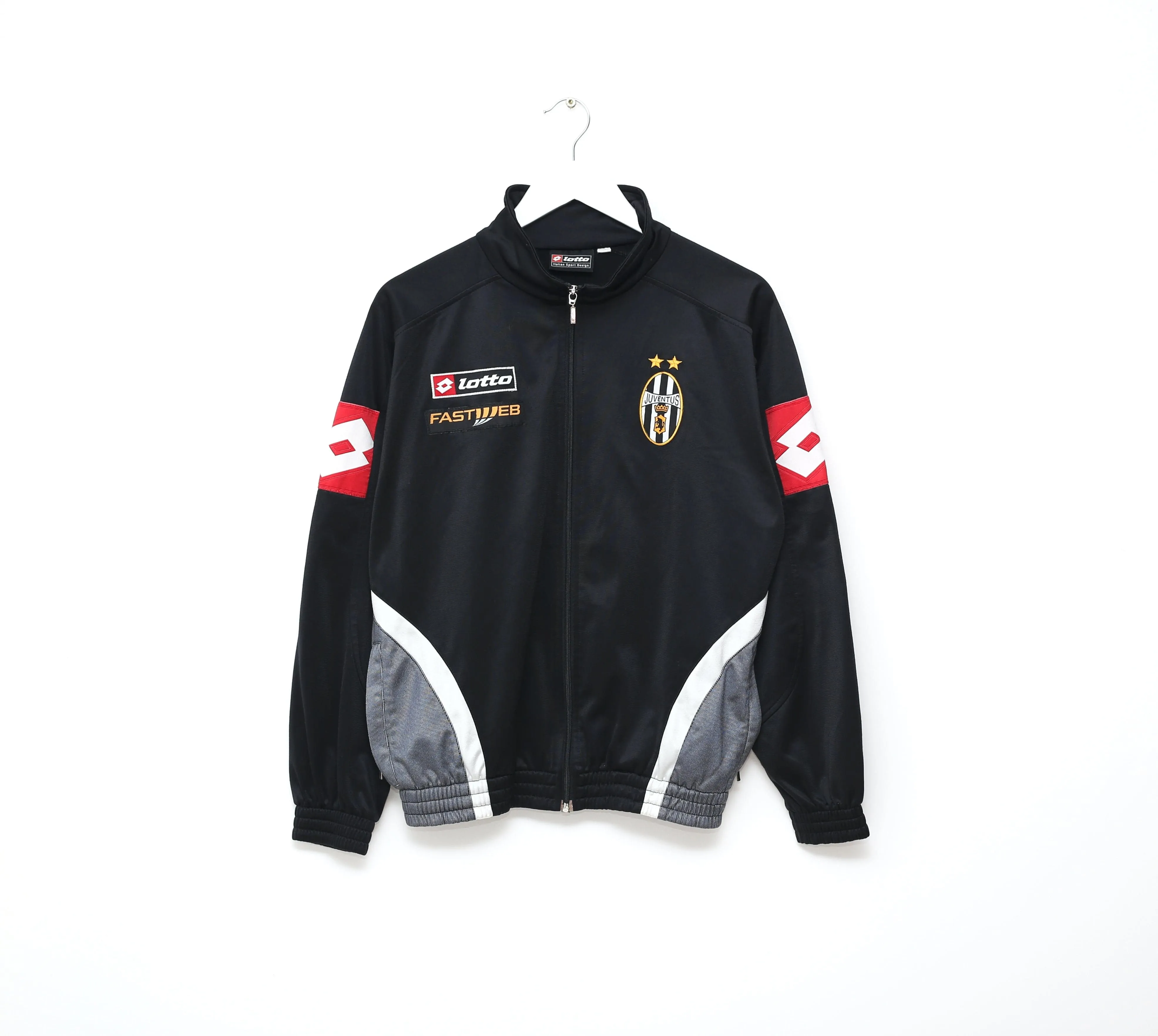 2002/03 JUVENTUS Vintage Lotto Track Top Jacket (S/M) Del Piero, Nedved Era