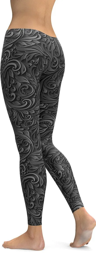 3D Art Deco Leggings