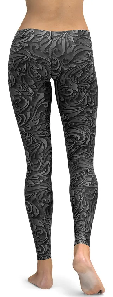 3D Art Deco Leggings