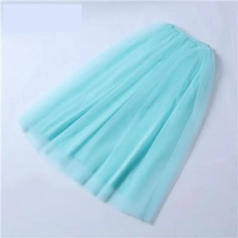 4 Layer Maxi Ankle Length Organza  Bridesmaid Wedding Skirt One Size