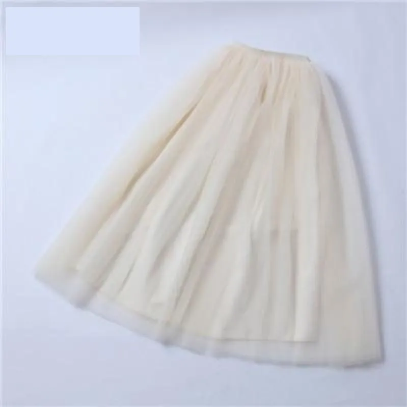 4 Layer Maxi Ankle Length Organza  Bridesmaid Wedding Skirt One Size