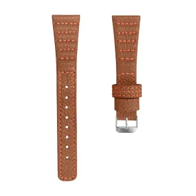 Amazfit Bip S / GTR 42mm Top Layer genuine leather watch strap - Brown