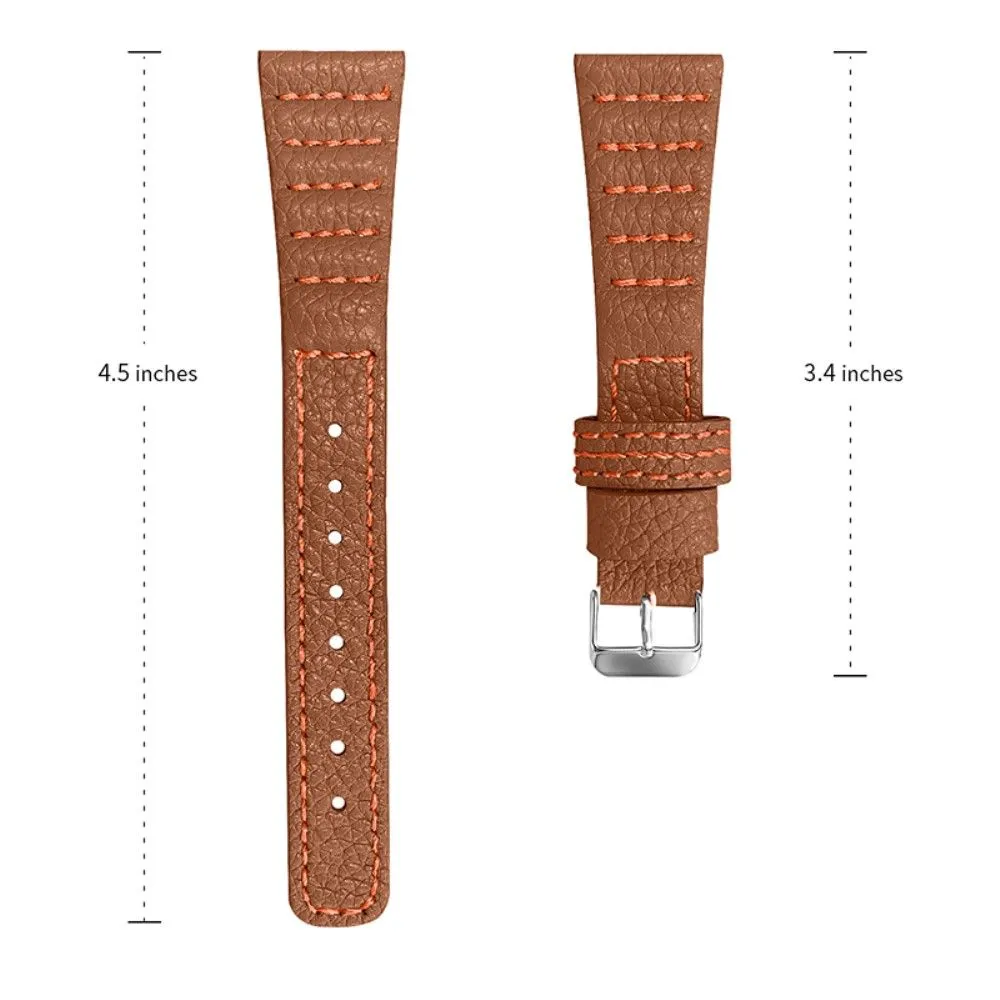 Amazfit Bip S / GTR 42mm Top Layer genuine leather watch strap - Brown