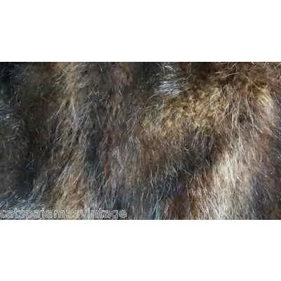 Antique Brown Muskrat Fur Muff Victorian Large Excellent Original