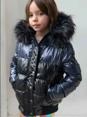 Appaman Kyla Black Puffer Coat Girls