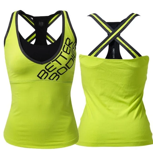 Better Bodies Support 2-Layer Top - Lime