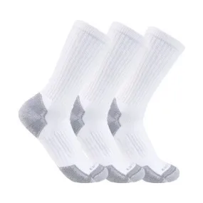 Carhartt Men's Crew Sock 3-Pack - White