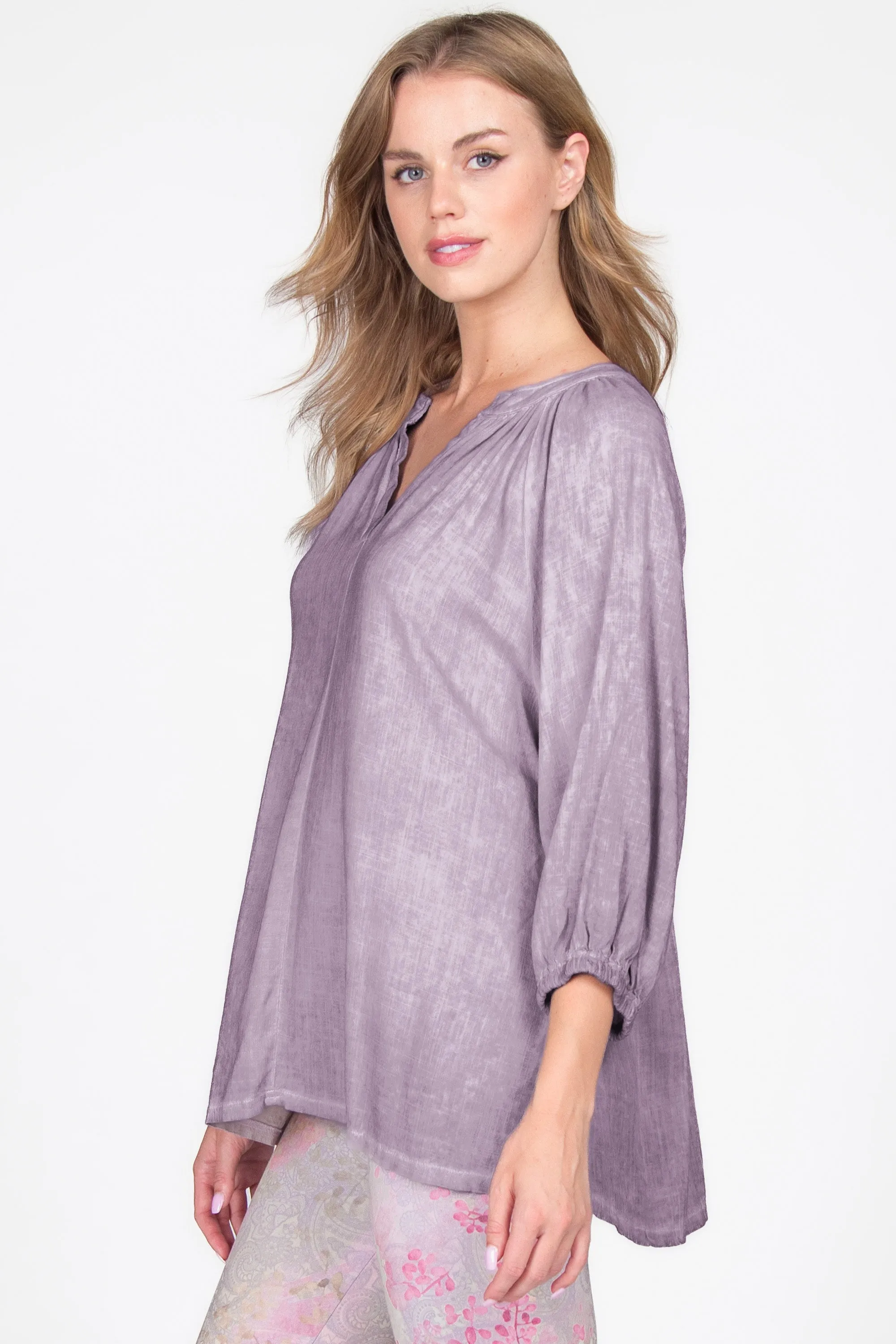 Cinched Back Ruched Blouse