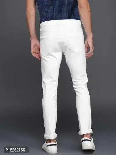 Classic Denim Solid Jeans For Men