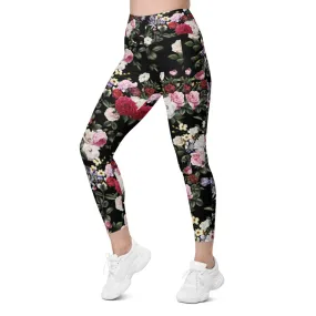 Colorful Roses Leggings with Pockets