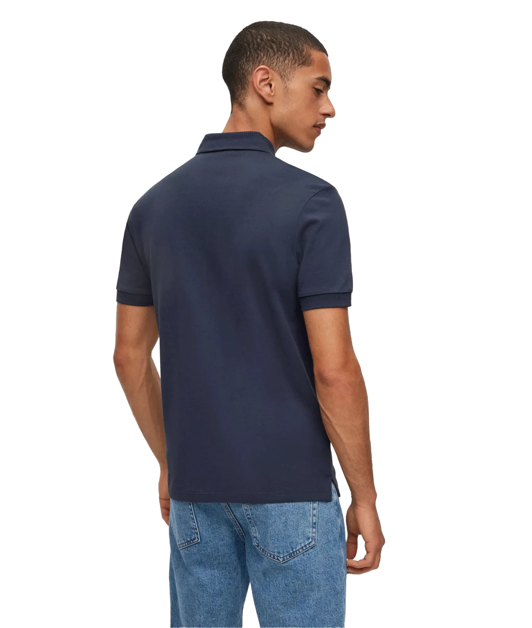 Cotton-Piqué Slim-Fit Polo Shirt - Navy