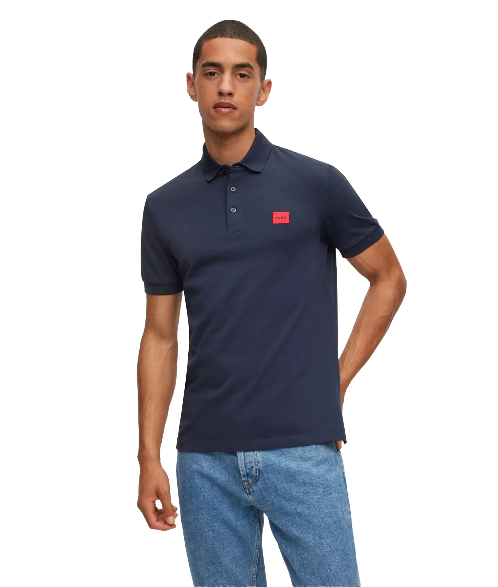 Cotton-Piqué Slim-Fit Polo Shirt - Navy