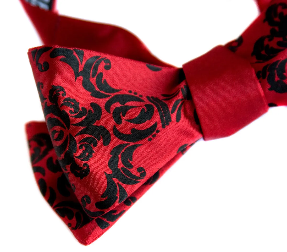 Damask Print Bow Tie