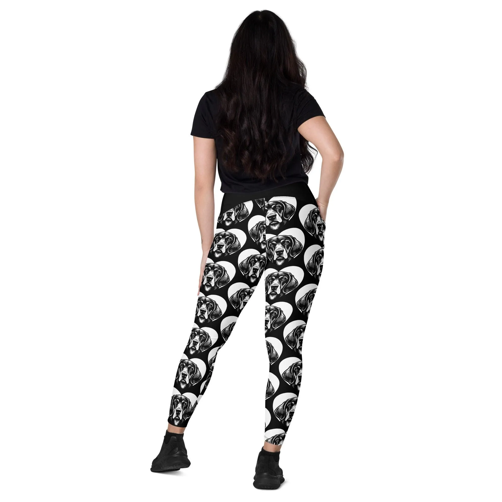 DOG BREED LEGGINGS with pockets - BLUETICK COONHOUND - HERTTAHOUND