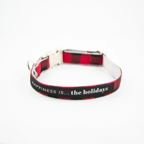 Dog Holidays Buffalo Plaid Collar