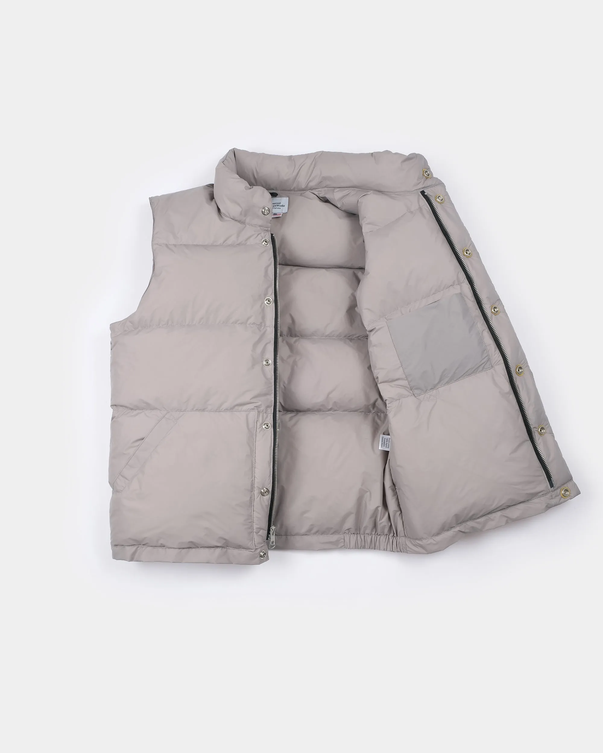 Down Italian Vest - Streakfree Nylon - Desert