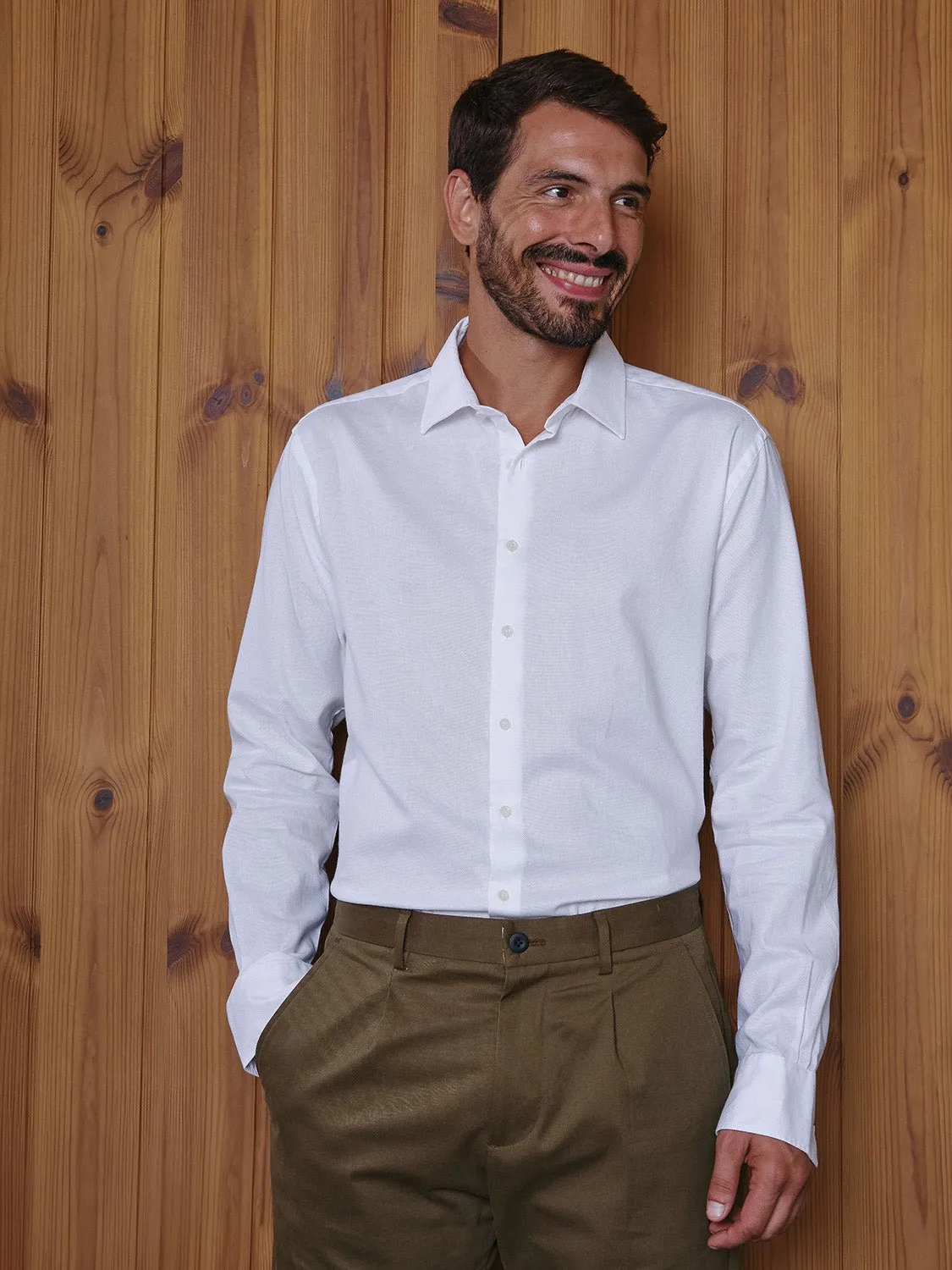 Dress Shirt Slim Fit Porto White