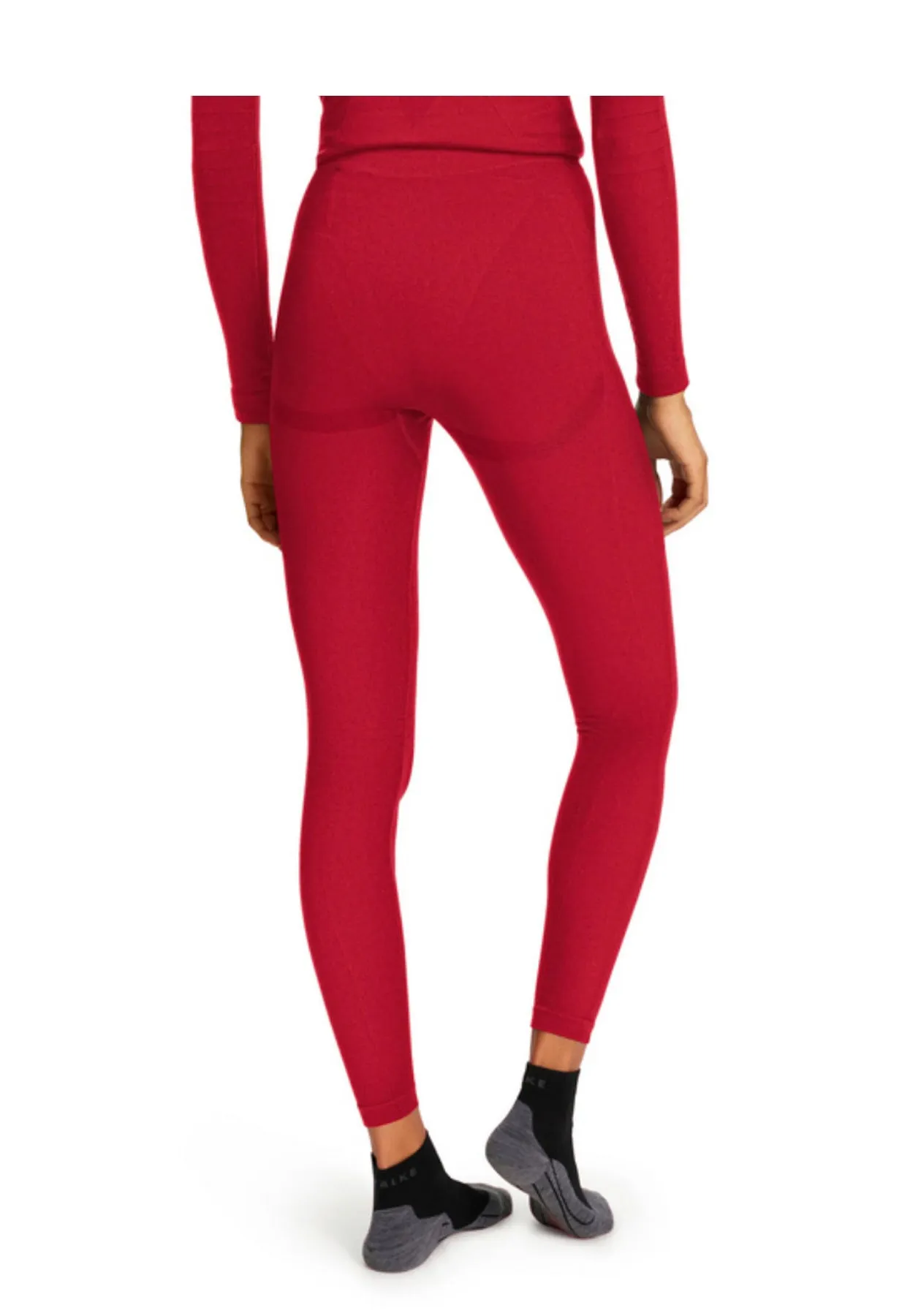 Falke Thermal Ski Leggings in Red