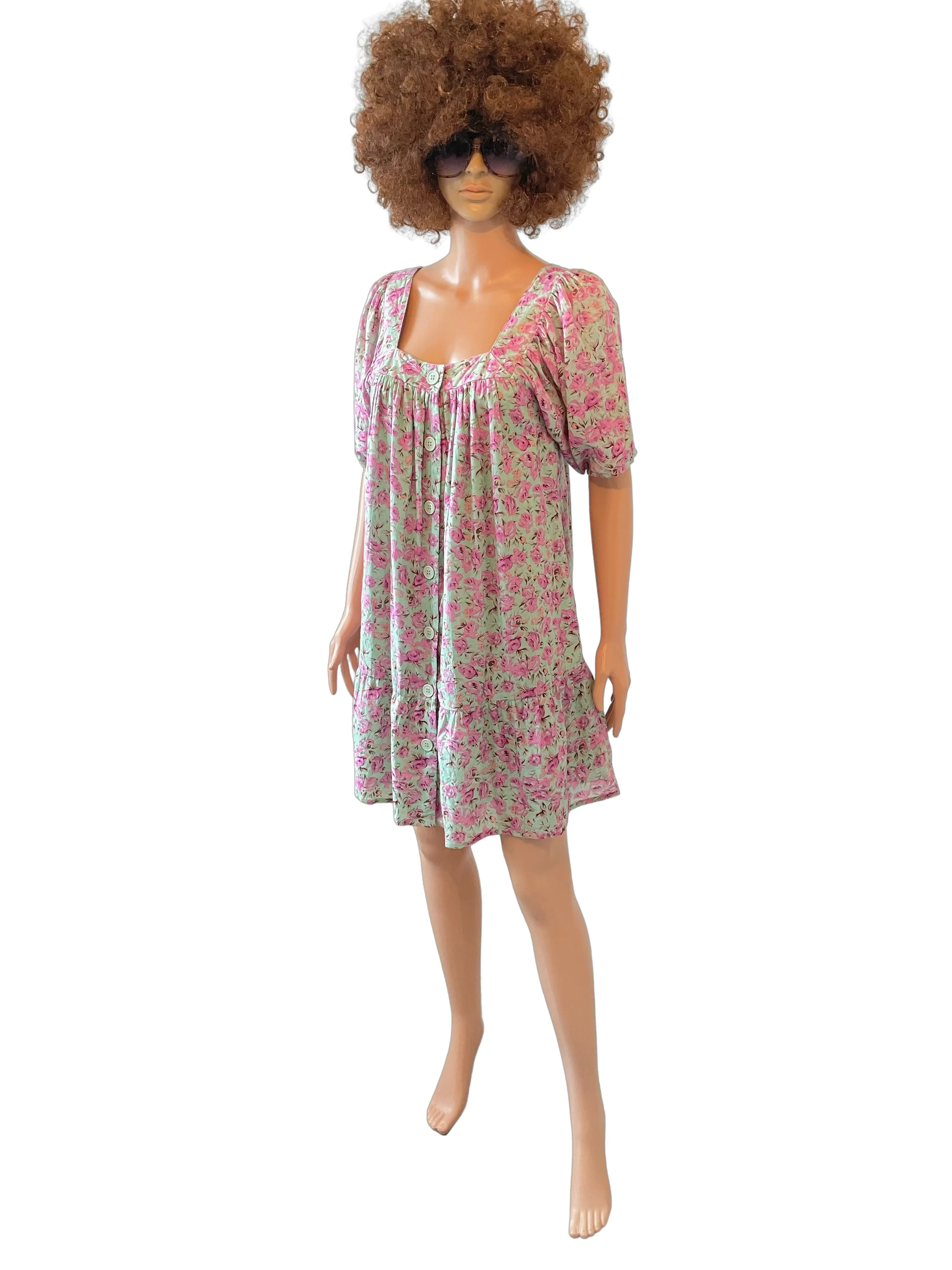 Floral Smock Summer Dress