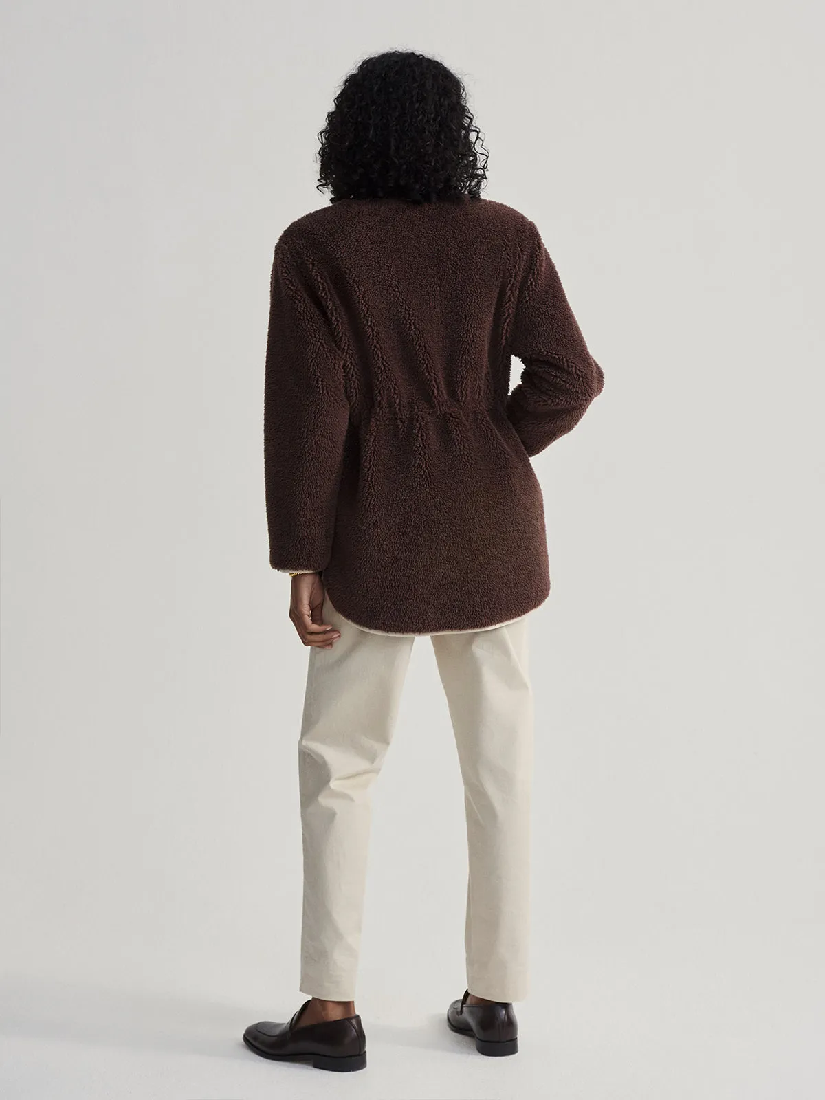 French Roast Angelina Sherpa Coat