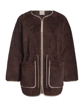 French Roast Angelina Sherpa Coat