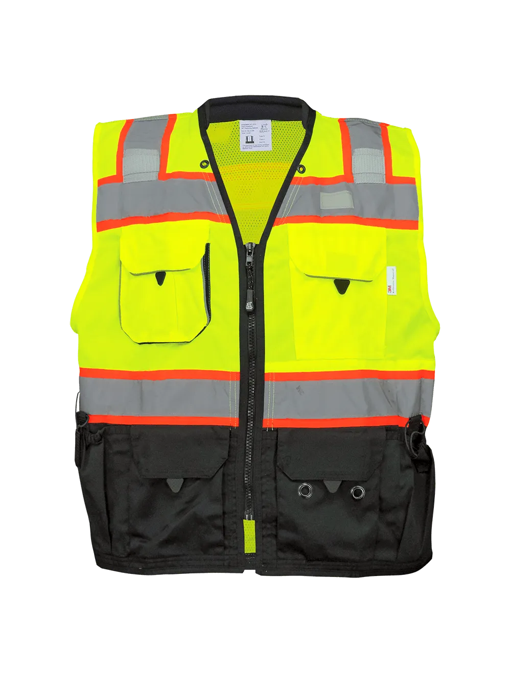 FrogWear® HV Premium High-Visibility Surveyors Safety Vest - GLO-099