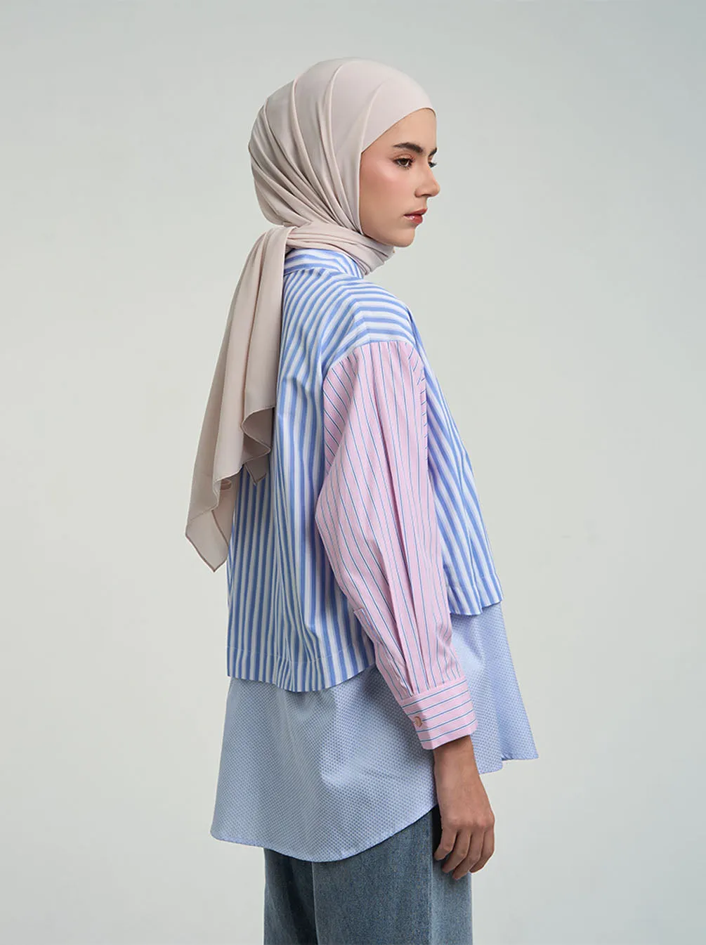 GIANA DETACHABLE TOP PINK BLUE