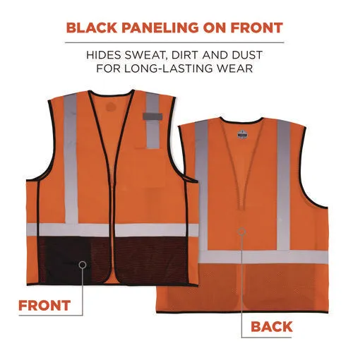 Glowear 8210z Hi-vis Class 2 Mesh Vest, 4x-large To 5x-large, Orange, Ships In 1-3 Business Days