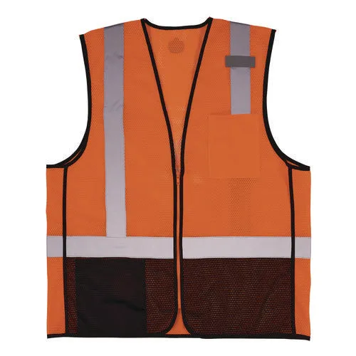 Glowear 8210z Hi-vis Class 2 Mesh Vest, 4x-large To 5x-large, Orange, Ships In 1-3 Business Days