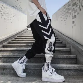 hiphop casual nine-point pants hip-hop hip-hop rap strappy track pants