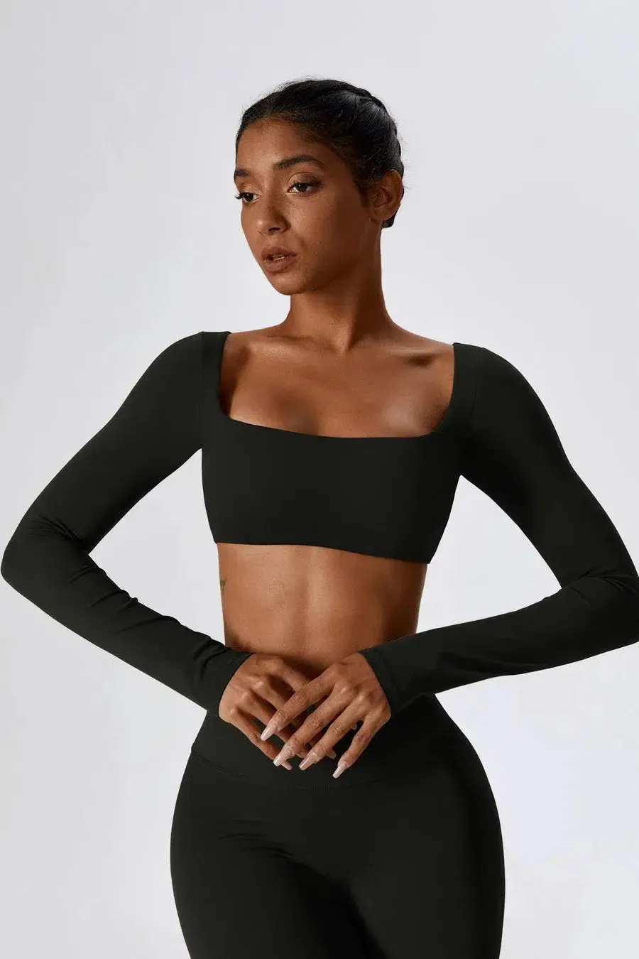 Inara – U-neckline – Performance crop top