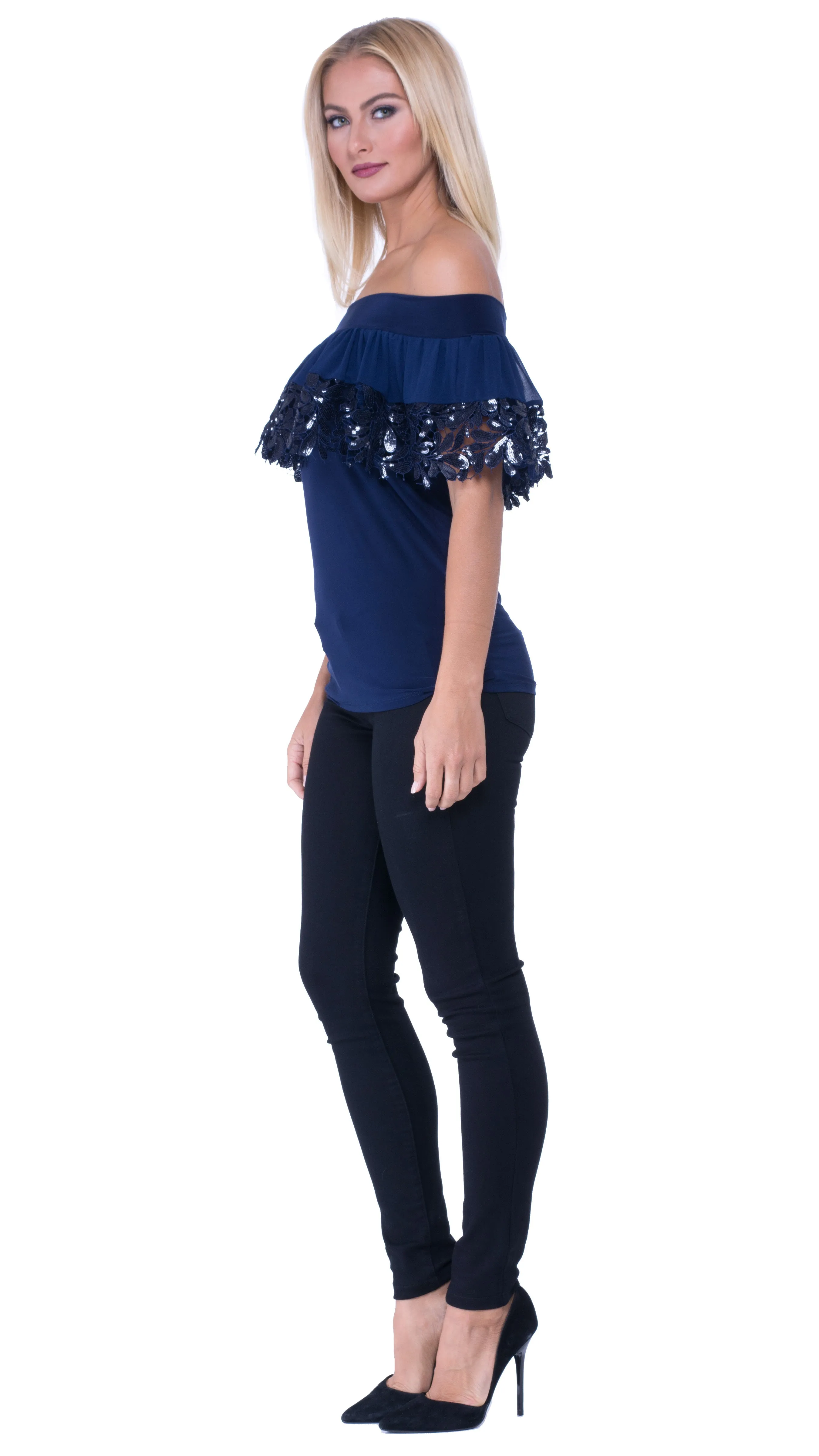 Iris Off The Shoulder Ruffled Top