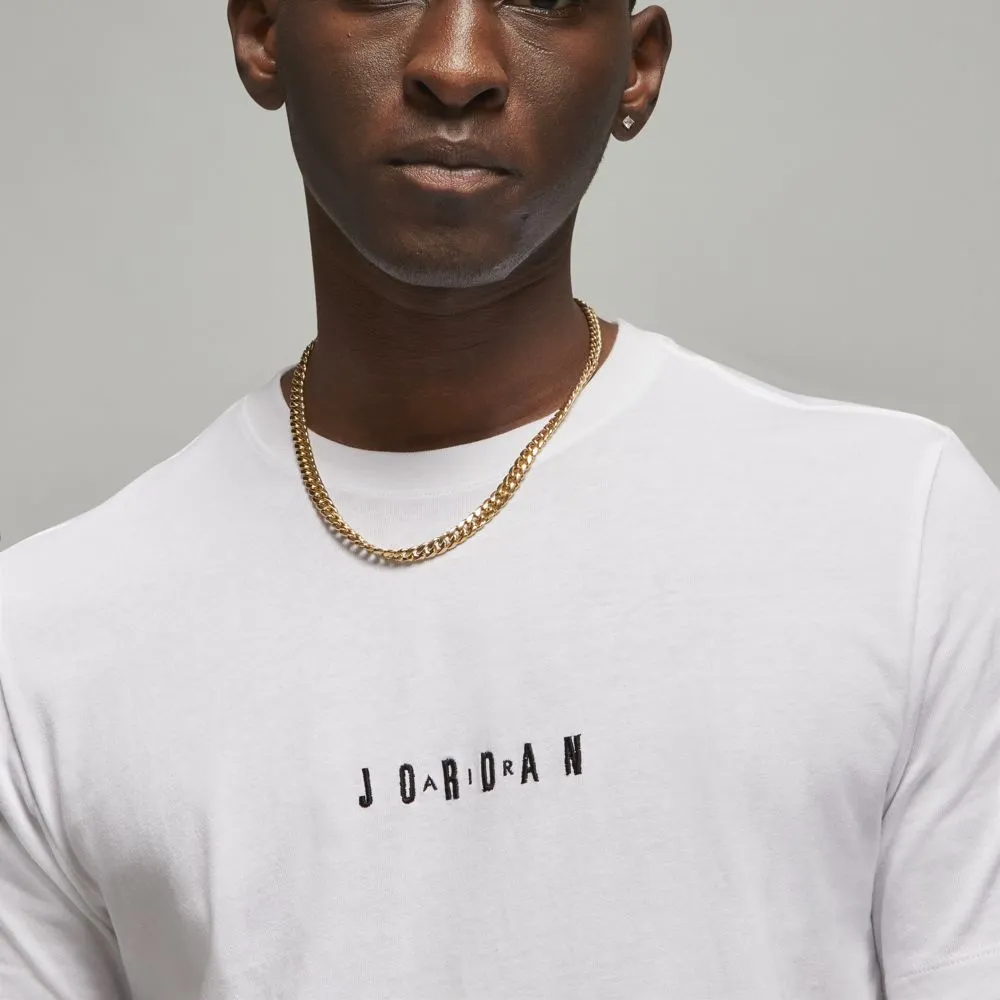 Jordan Air Men's Embroidered T-Shirt White