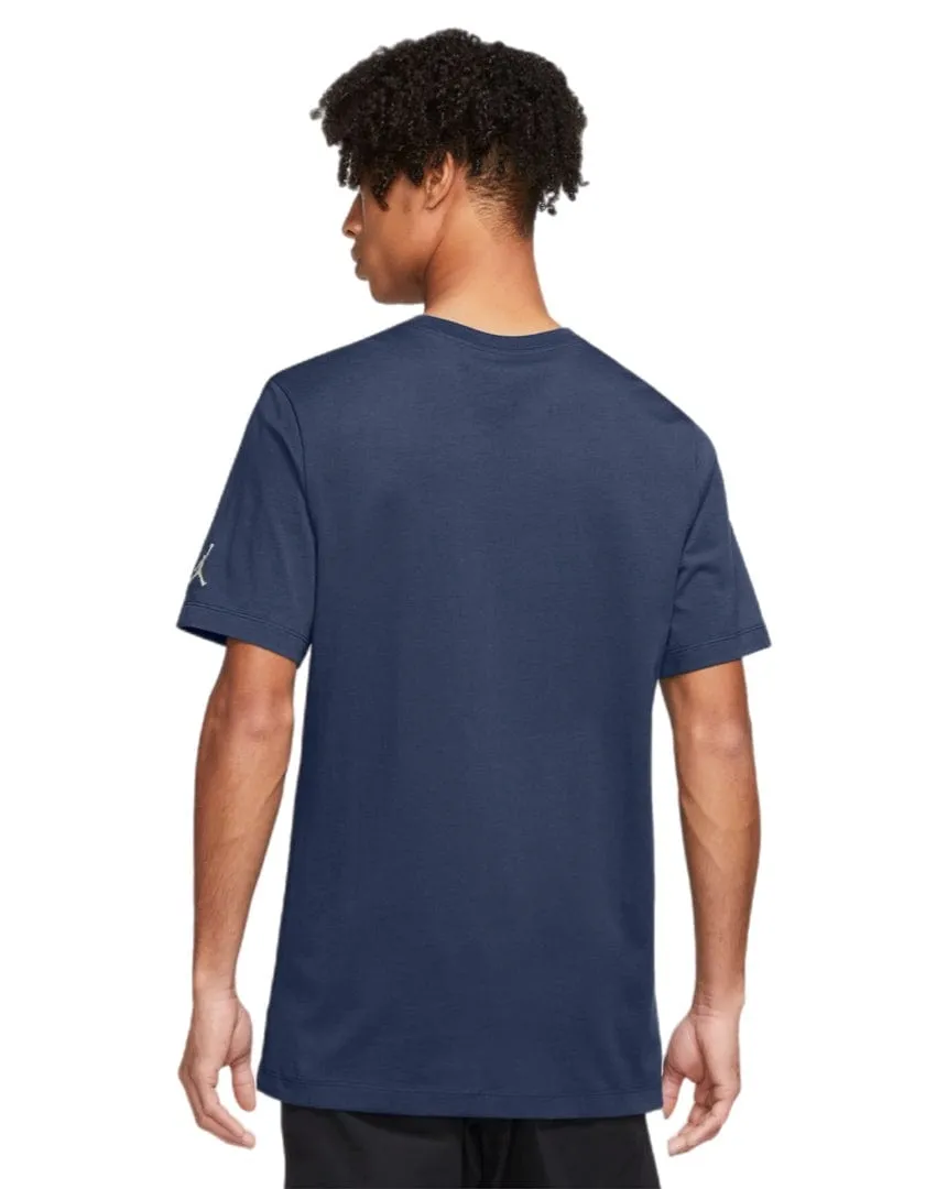 Jordan Embroidered Jordan Air Tee - Midnight Navy