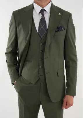 Khaki Slim Fit Groom Wedding Suit for Men by GentWith.com