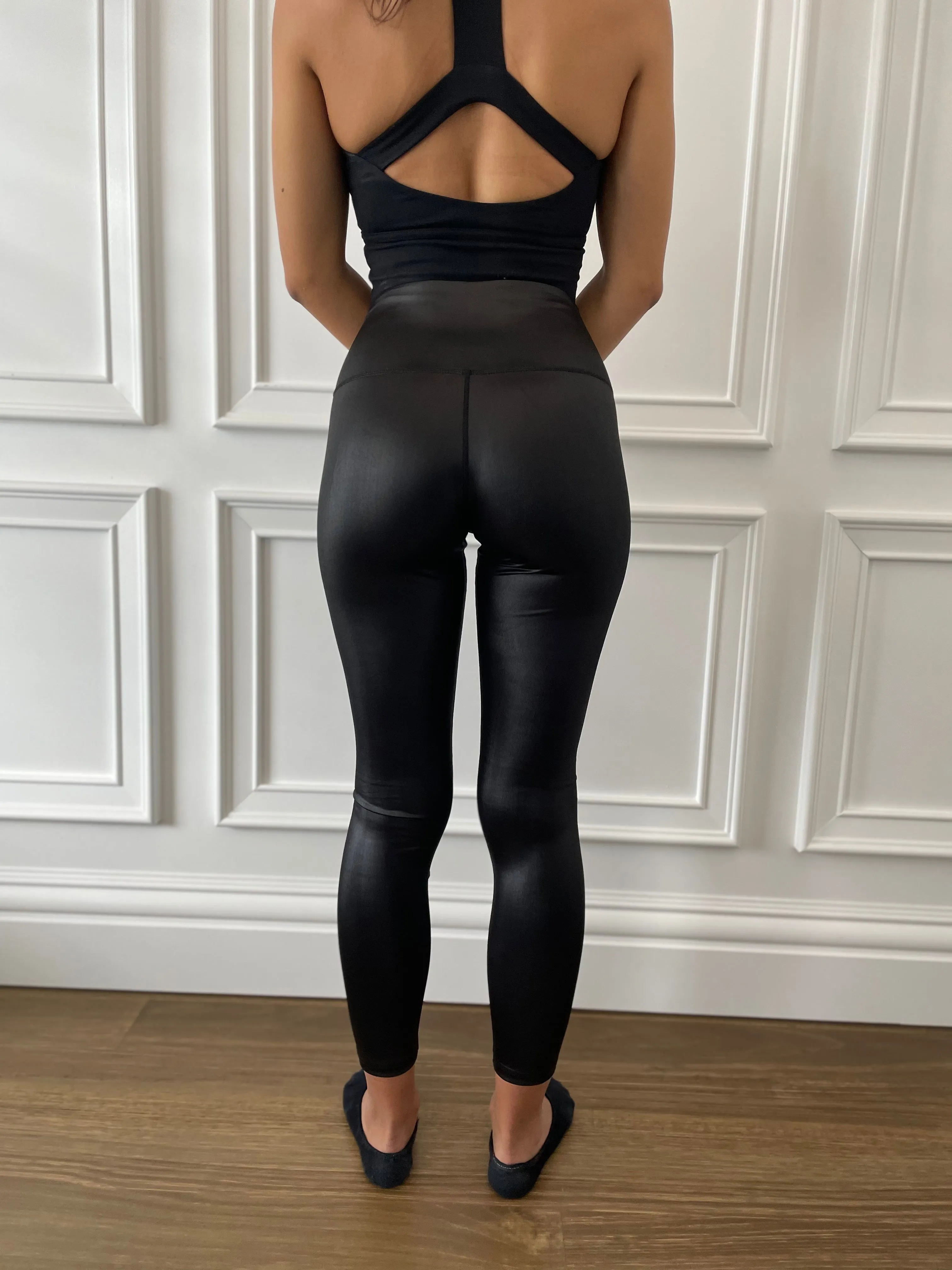 Koko Leather Look Leggings