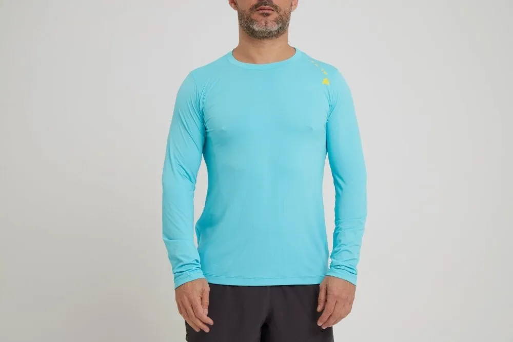 Men's Dri-Fit Long-Sleeved Sun Shirt - OCEAN BLUE