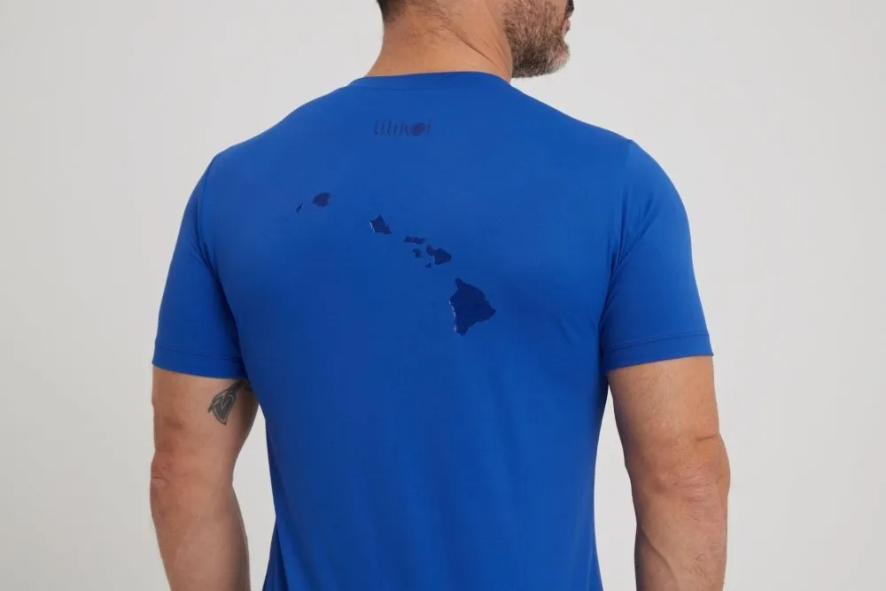 Men's Dri-Fit T-Shirt with LILIKOI logo - ROYAL BLUE