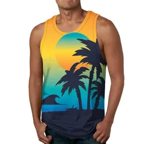 Men's Printed Casual Vest 77830009YM