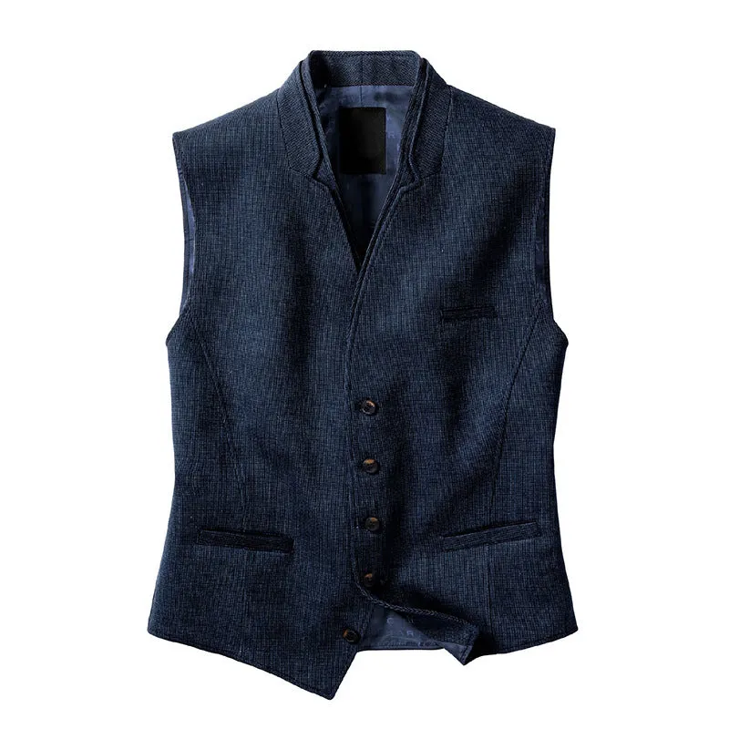 Men's Single Breasted Vest Vest Men's Coat