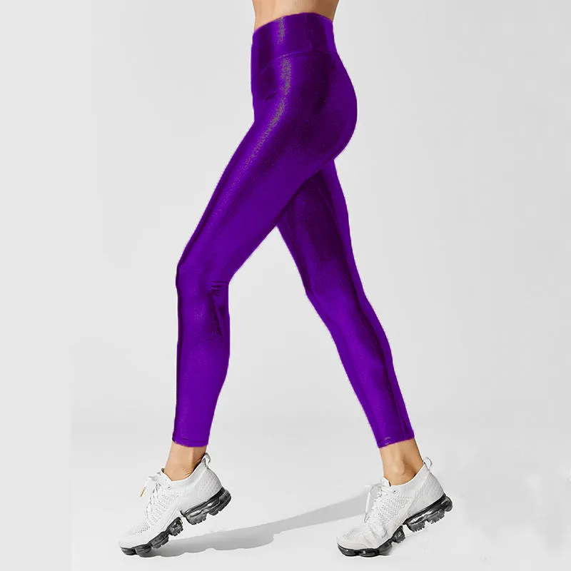 Metallic Leggings Adult - Purple