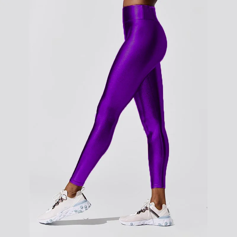 Metallic Leggings Adult - Purple