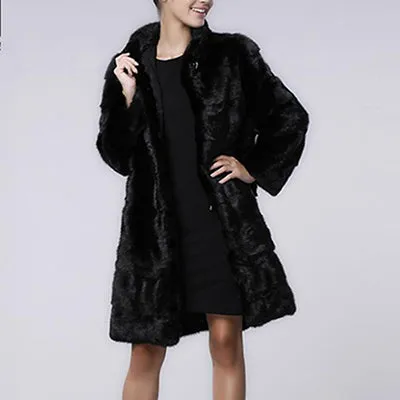 Mink Fur Multi-Color Long Jacket