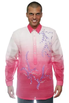 MJ13 - Jusi Pina Barong Tagalog Monochromatic Pink