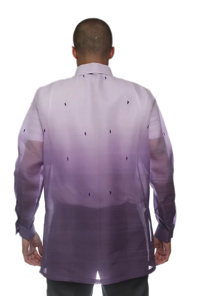 MJ26 - Jusi Barong Tagalog Monochromatic Purple