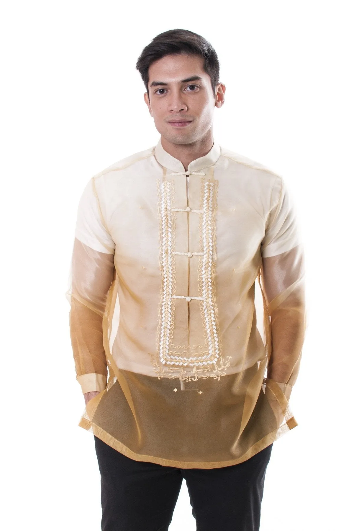 MO12 - Organza Barong Tagalog Gold