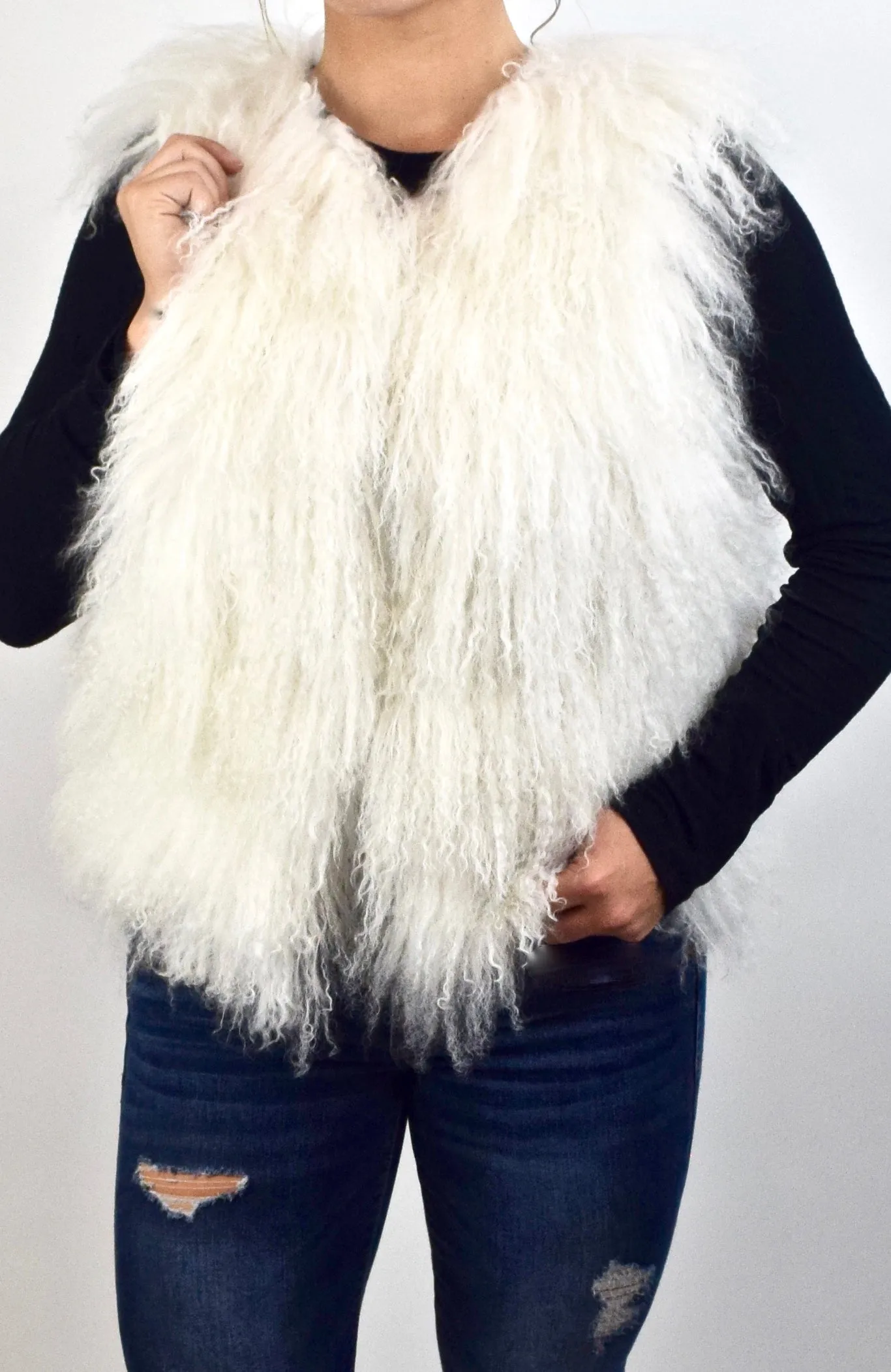 Mongolian Lamb Fur Vest