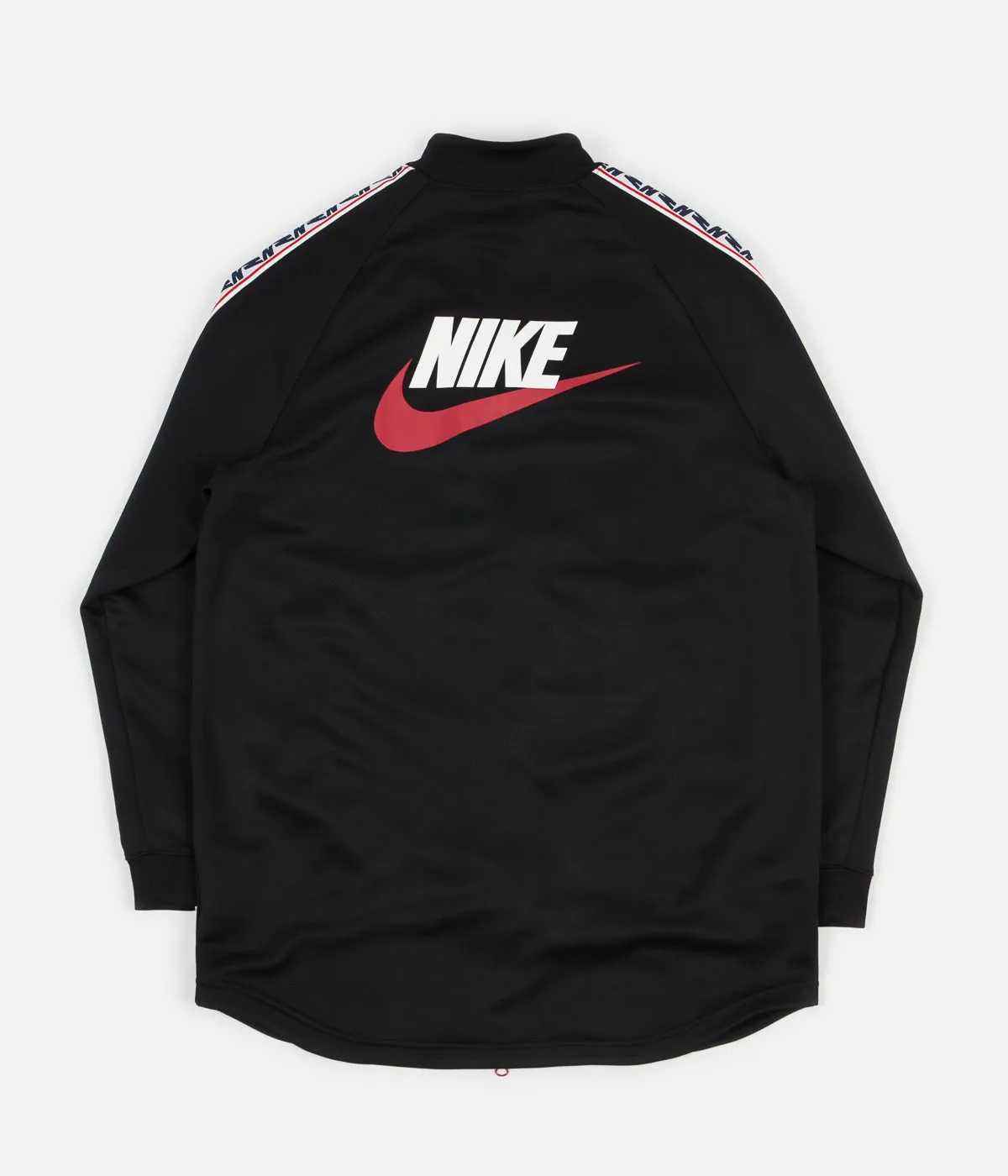 Nike Taped Poly Track Jacket - Black / Gym Red / Sail