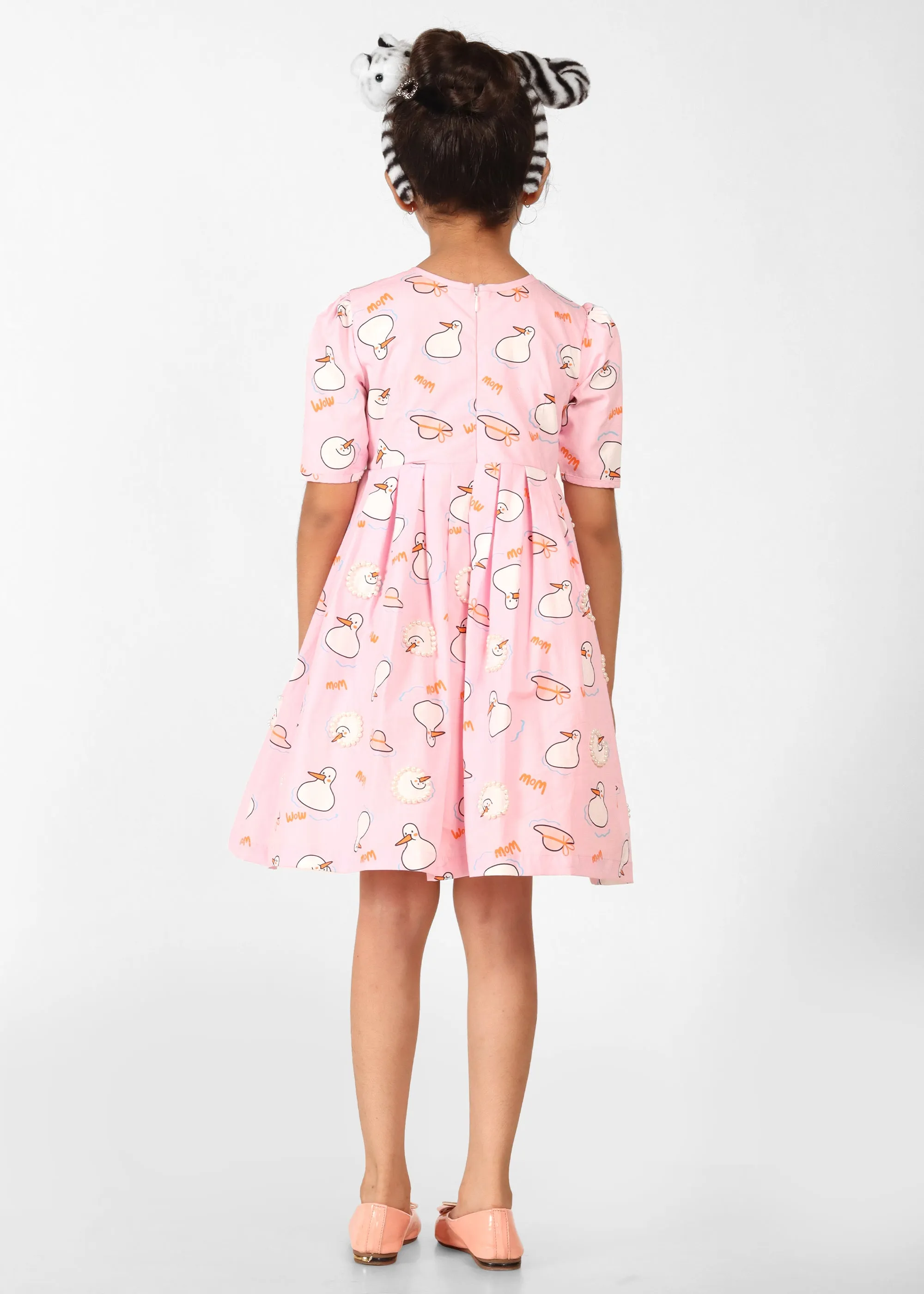 Pearl Duck Bow Dress