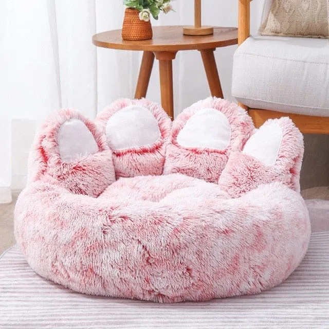 Pet Bear Paw Shape House Bed